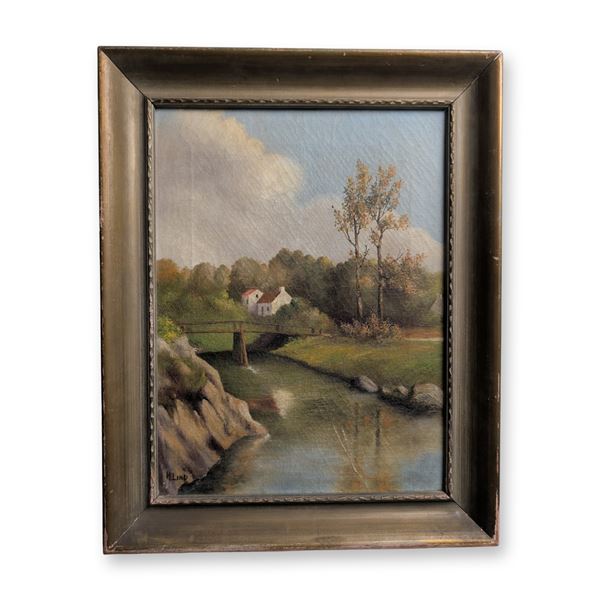 Charles H. Lind, Landscape with Cottage