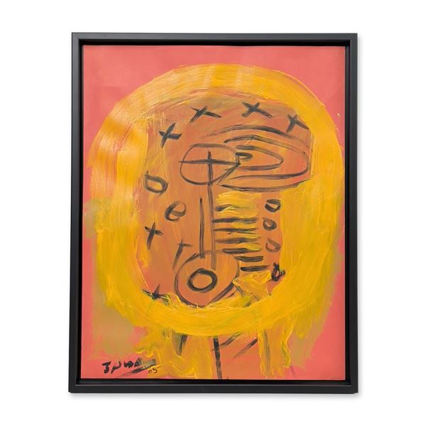 JAMA (Cuban/American, b. 1963), Acrylic on Cardstock, Uncertain Life, Signed w/ COA