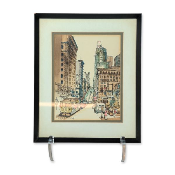 Martin Tang (20th Century), 'Union Square' (Signed)