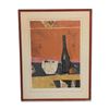 Image 1 : Rene Genis (French, 1922-2004), lithograph on Paper, Still Life with Bottle, Signed