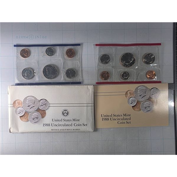 UNITED STATES MINT 1988 UNCIRCULATED COIN SET