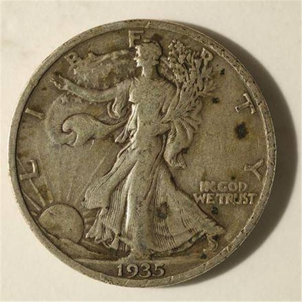 1935 SILVER WALKING LIBERTY HALF DOLLAR