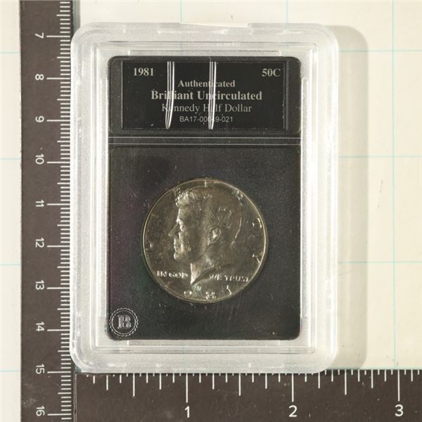 1981-D JFK HALF DOLLAR BRILLIANT UNC