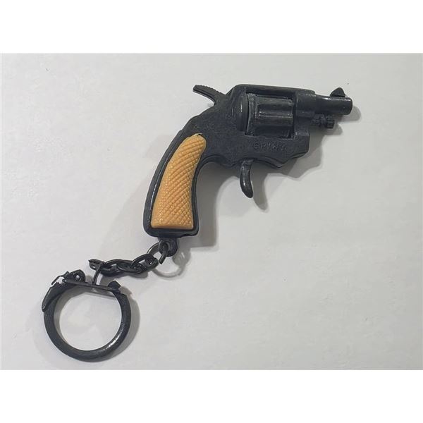 2.5" CAP GUN PISTOL WITH KEYCHAIN BLACK COLOR