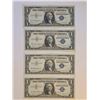 Image 1 : FOUR 1957-A $1 SILVER CERTIFICATES