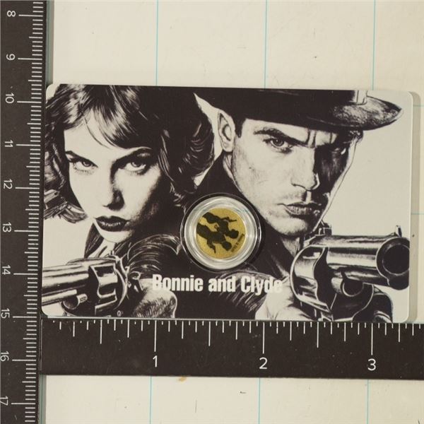 2025 NIUE .9999 GOLD 50 CENT "BONNIE AND CLYDE"