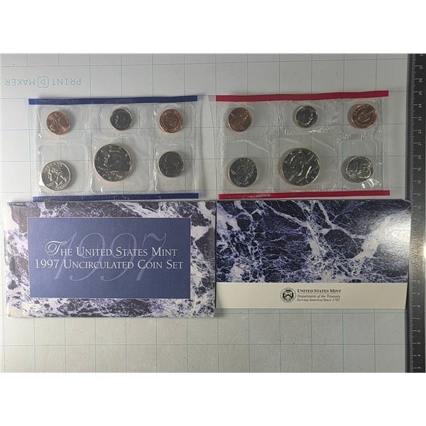 1997 US MINT UNCIRCULATED COIN SET