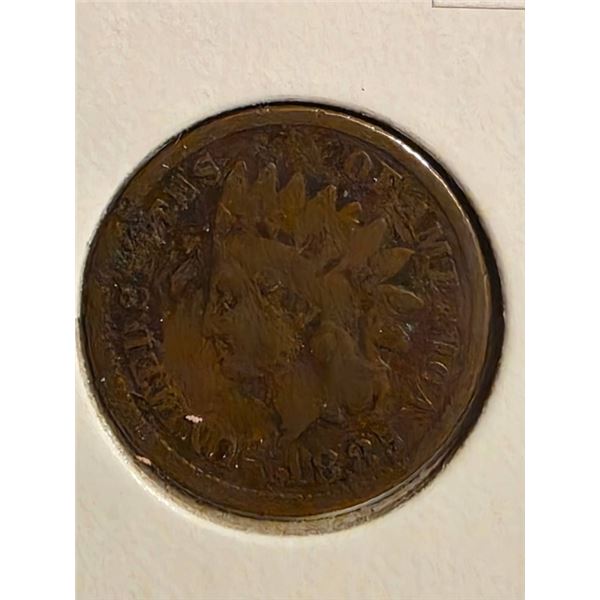 1885 INDIAN HEAD ONE CENT COIN