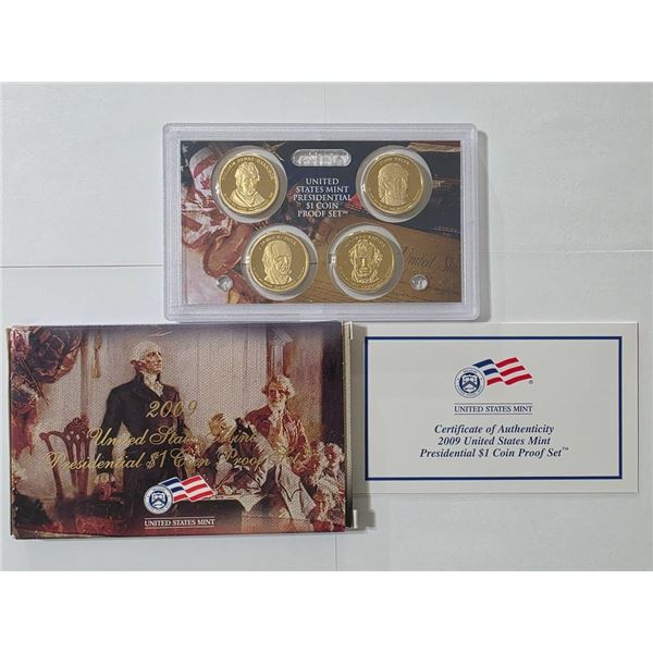 2009 US MINT PRESIDENTIAL $1 COIN PROOF SET