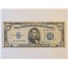 Image 1 : 1934-A FIVE DOLLAR SILVER CERTIFICATE NOTE