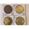Image 2 : 4-$1 METAL CASINO GAMING TOKENS