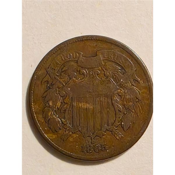1865 UNITED STATES TWO CENT PIECE