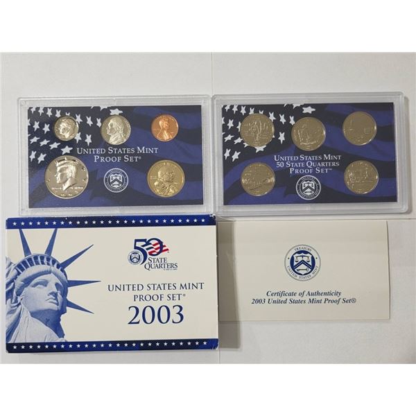 2003 UNITED STATES MINT PROOF SET