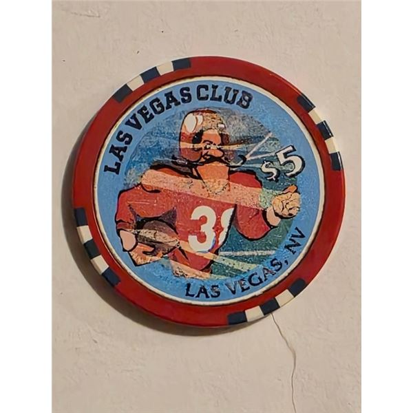 LAS VEGAS CLUB $5 CASINO CHIP