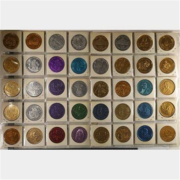 40 ALUMINUM MARDI GRAS TOKENS