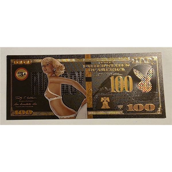 GOLD FOIL AMERICAN PLAYBOY NOVELTY BILL