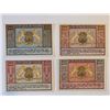 Image 1 : FOUR GERMAN NOTGELD BANKNOTES, CRISP UNC
