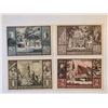 Image 2 : FOUR GERMAN NOTGELD BANKNOTES, CRISP UNC