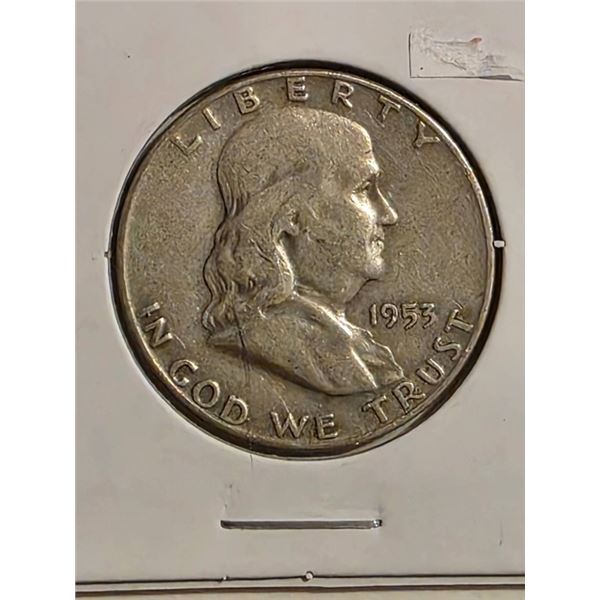 1953-D FRANKLIN SILVER HALF DOLLAR