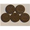 Image 2 : FIVE INDIAN HEAD CENTS 1890-1894