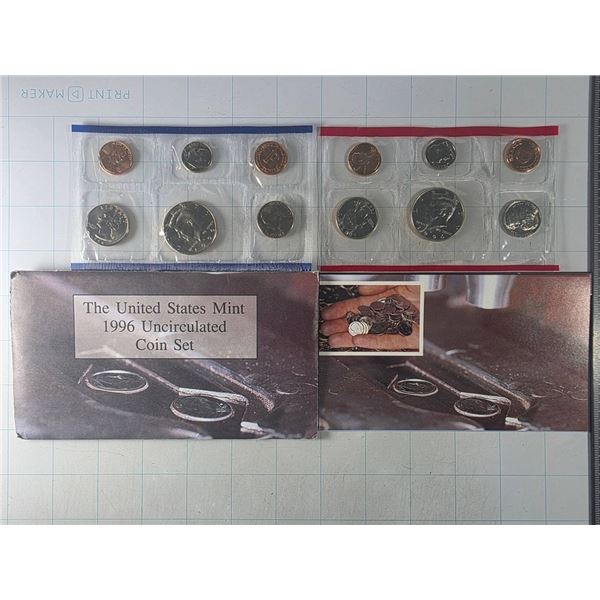 1996 U.S. MINT UNCIRCULATED COIN SET