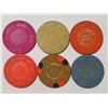 Image 2 : 6 VINTAGE CASINO POKER CHIPS