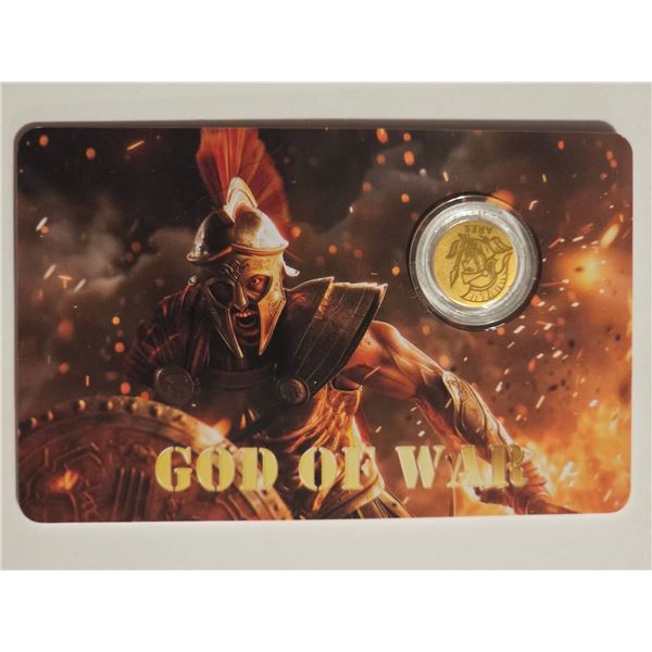 2026 "GOD OF WAR" .9999 GOLD NIUE 50 CENTS, UNC