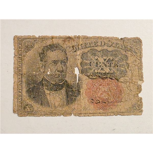 1874 TEN CENTS US FRACTIONAL CURRENCY