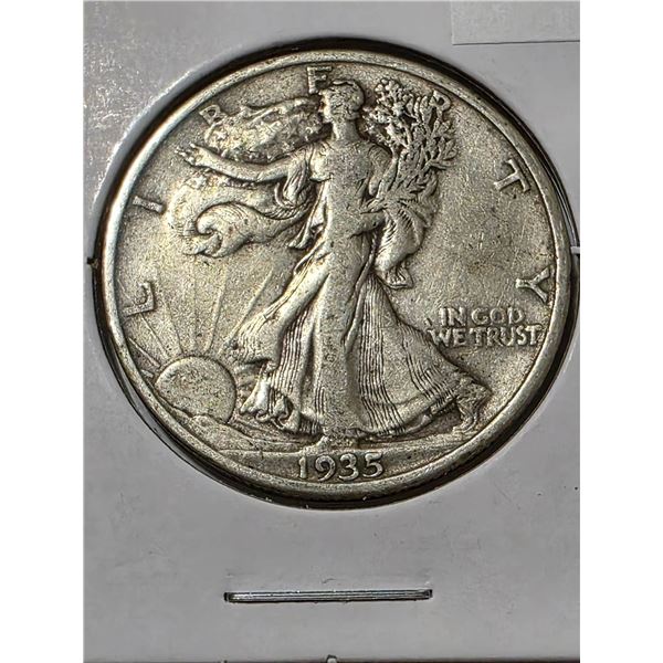1935 WALKING LIBERTY SILVER HALF DOLLAR