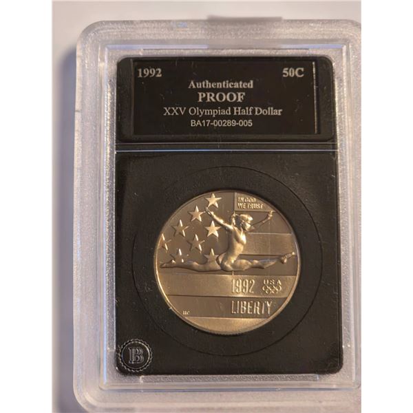 1992-S PROOF XXV OLYMPIAD HALF DOLLAR