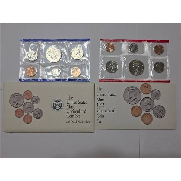1992 US MINT UNCIRCULATED COIN SET