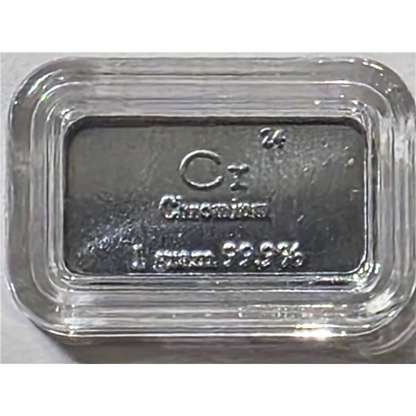 1 GRAM CHROMIUM METAL 99.996% BAR ENCASED
