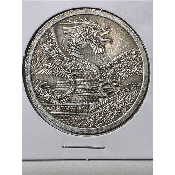 FANTASY AZTEC DRAGON ON REPLICA MORGAN DOLLAR