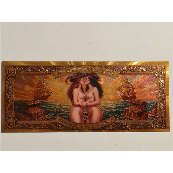GOLD FOIL WOMEN PIRATE ADULT THEMED CRISP UNC