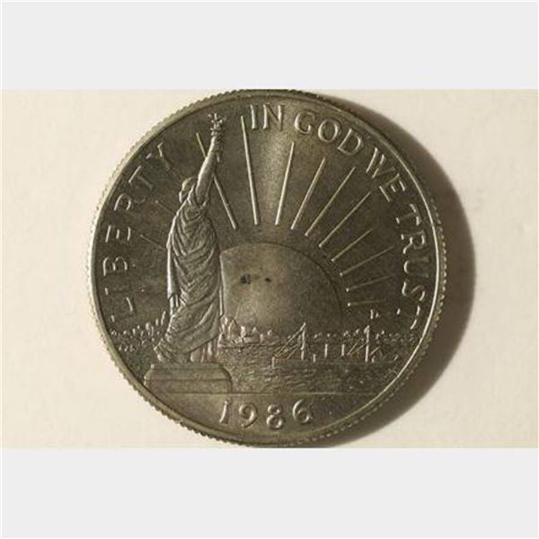 1986-D STATUE OF LIBERTY UNC HALF DOLLAR