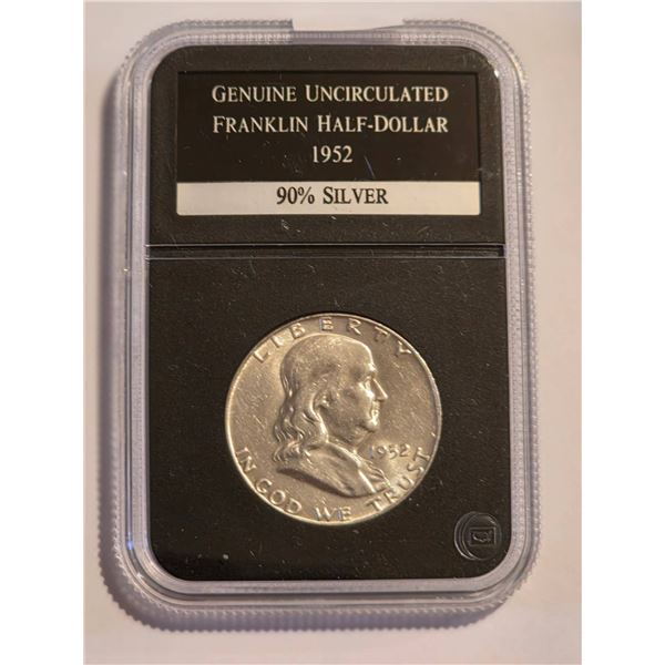 1952 FRANKLIN HALF-DOLLAR 90% SILVER UNC