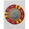 Image 2 : COMMERCIAL HOTEL $5 POKER CHIP WITH METAL INSERT
