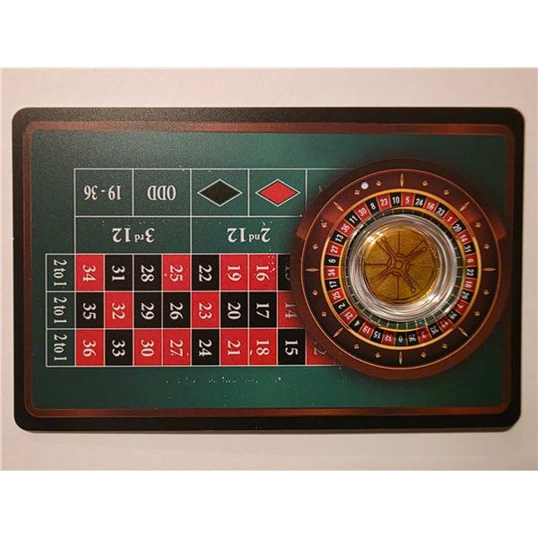 .999 FINE GOLD "ROULETTE" ROUND IN PLASTIC COA AND