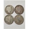Image 1 : 1907, 1908-D, 1911, 1916 SILVER BARBER DIMES