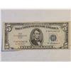 Image 1 : SERIES 1953-A $5 US SILVER CERT. CRISP AU WITH 1