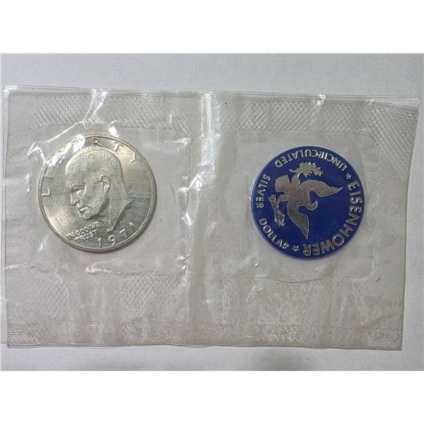 1971-S EISENHOWER SILVER DOLLAR UNC