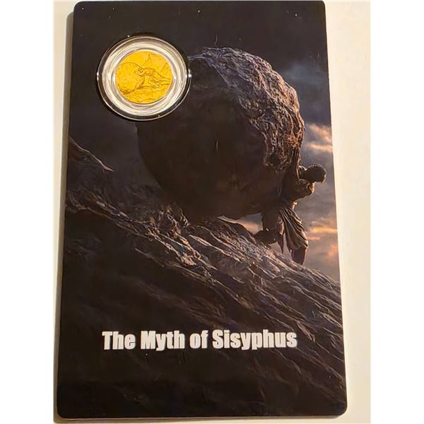 2026 "THE MYTH OF SISYPHUS" .9999 GOLD LIBERIA $12