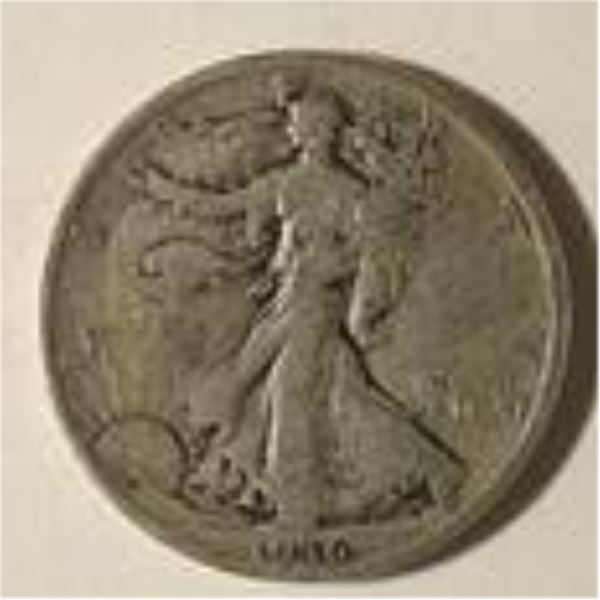 1936 WALKING LIBERTY HALF DOLLAR SILVER COIN