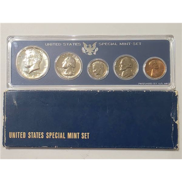 1966 U.S. SPECIAL MINT SET. 40% JFK HALF DOLLAR