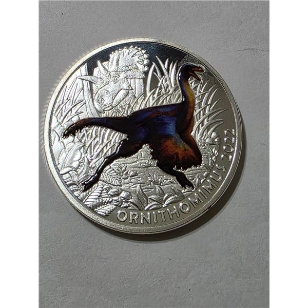2022 ORNITHOMIMUS PROOF ROUND IN CAPSULE