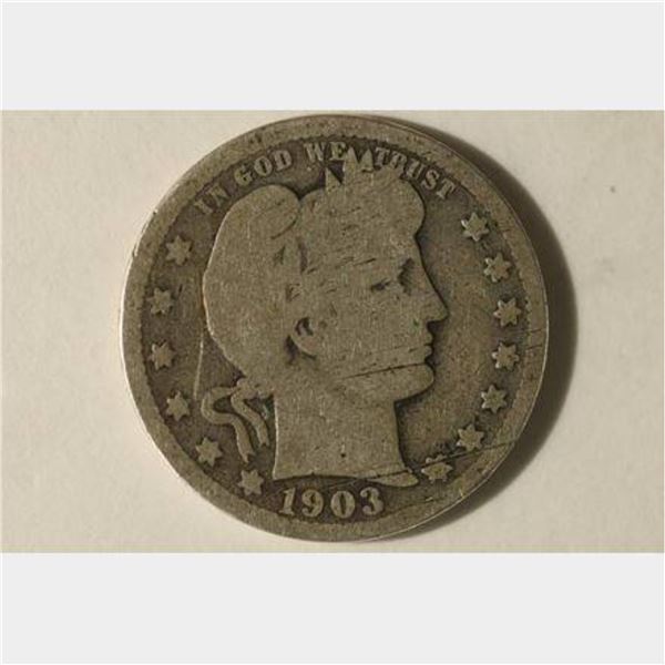 1903-O SILVER BARBER QUARTER