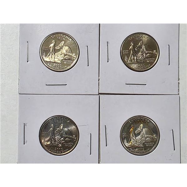 2005 CALIFORNIA STATE QUARTERS SET OF 4: 2005-S