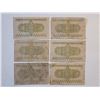 Image 2 : 6 JAPANESE 50 SEN BANKNOTES
