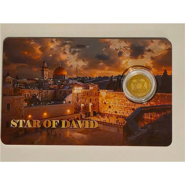 2026 "STAR OF DAVID" .9999 GOLD $12 COIN REPUBLIC