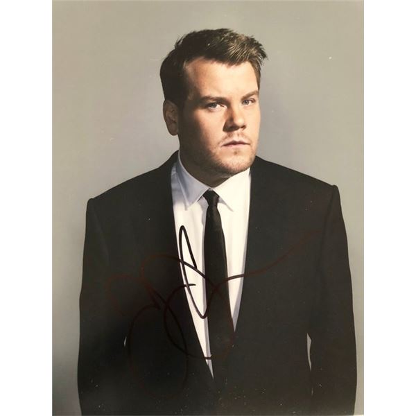 Late Show Host James Corden signed photo